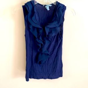 Ruffle sleeveless top
